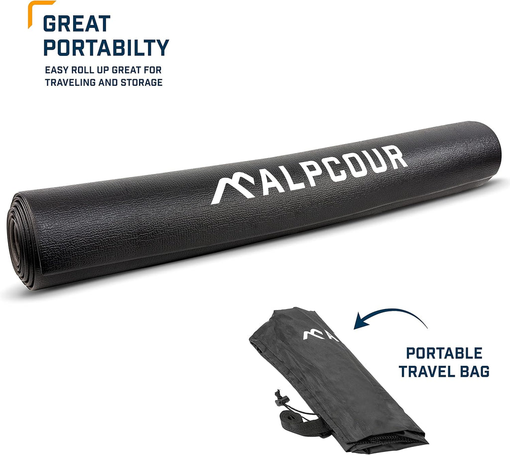 Bike Trainer Mat 36”x78” Water-resistant Anti-slip Noise Insulation T2965