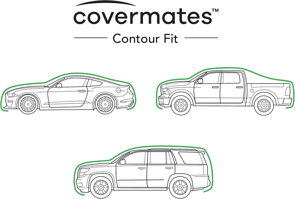 Black Heavy-Duty Polyester Car Cover with Mesh Vent S42783