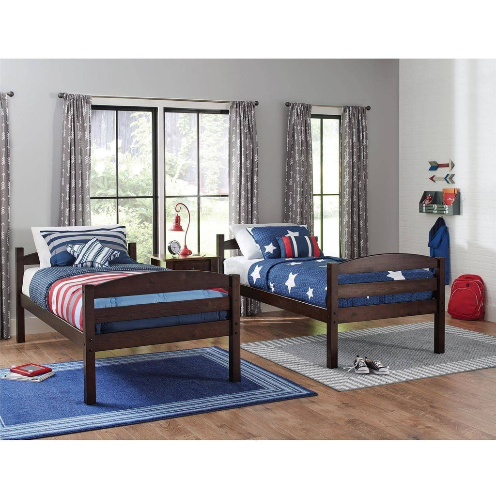 Twin Over Twin Wood Bunk Bed B9512