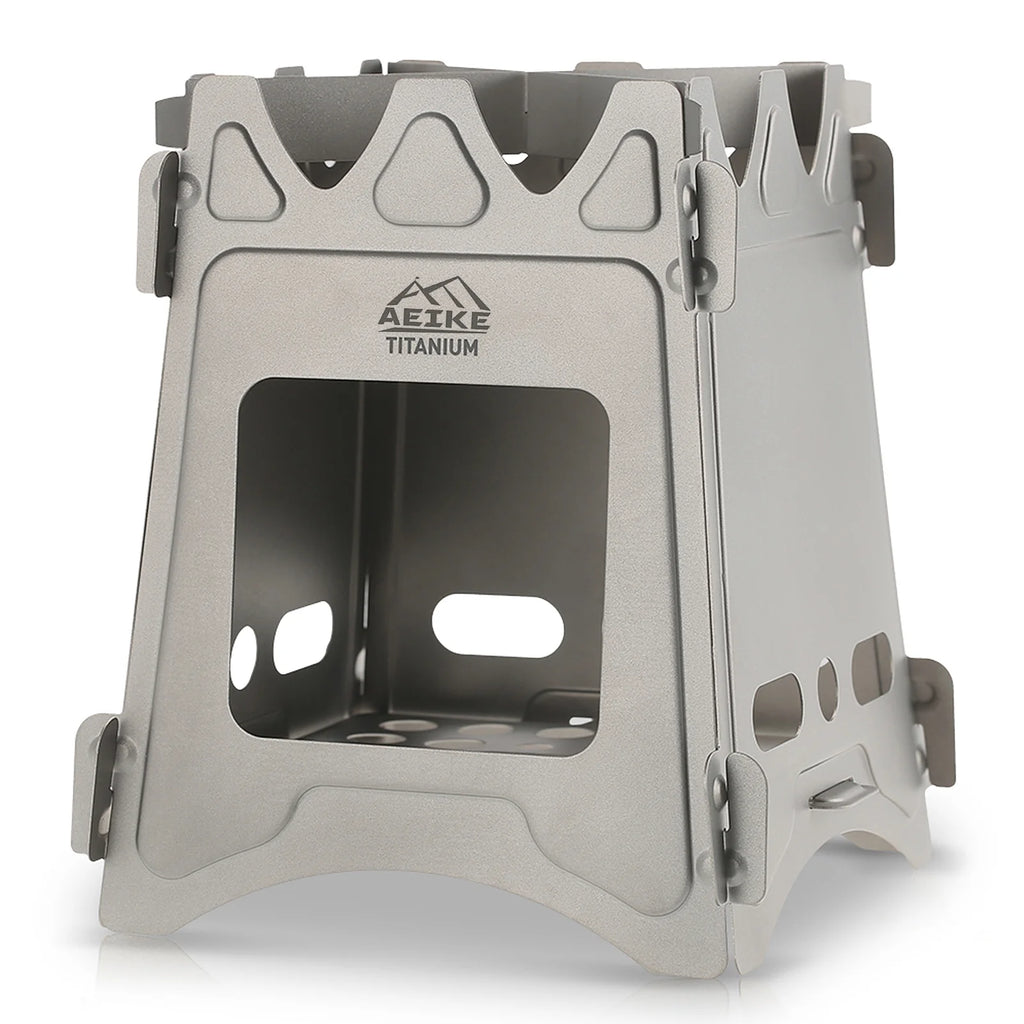 Titanium Wood Burning Portable Folding Camping Stove S371667
