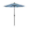 7.5 Foot Aluminum Market Umbrella Push Tilt Matte Black D707