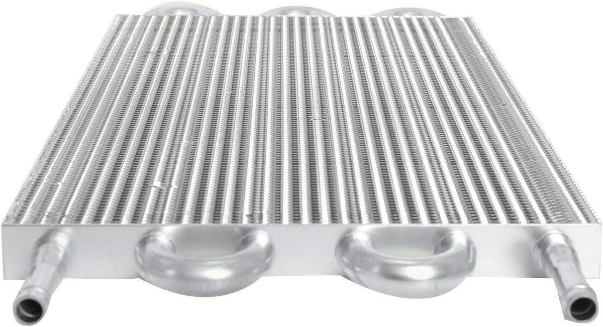 6 Row Transmission Cooler Aluminium Radiator Remote Oil Cooler with 10" Cooling Fan Mounting Kit Pack of 2 E9533