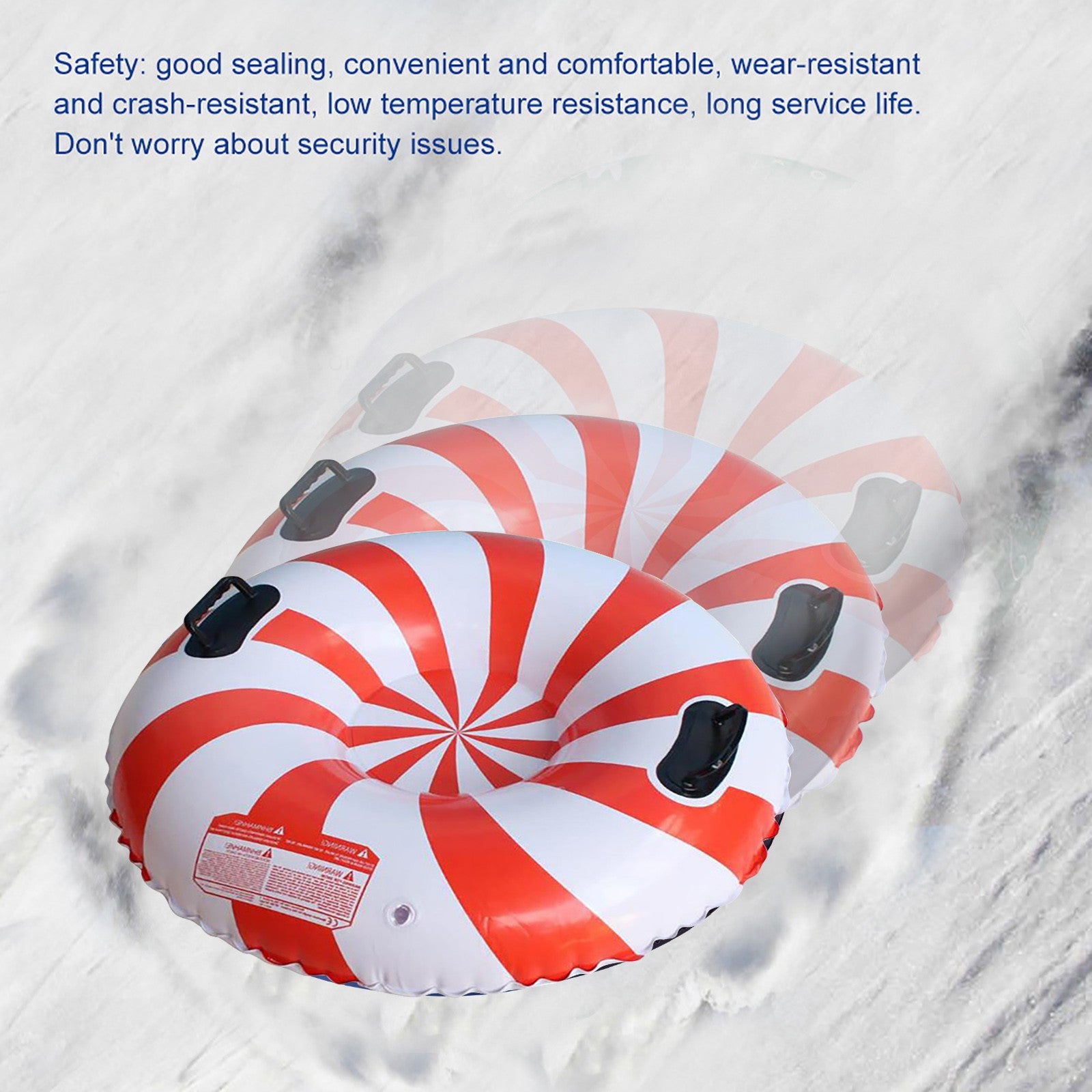 Ski Ring PVC Sled Tire Tube With Handle Y875