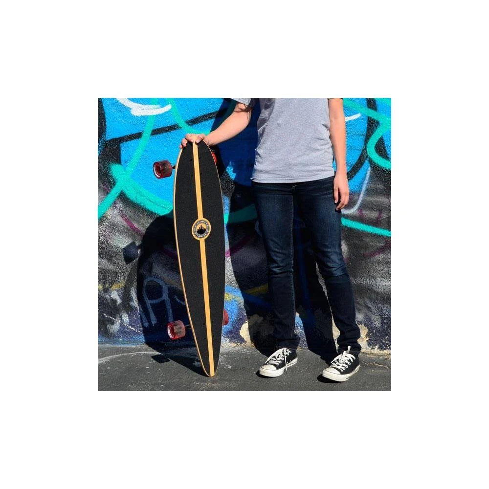 Stained Black Pintail Longboard Complete R646842