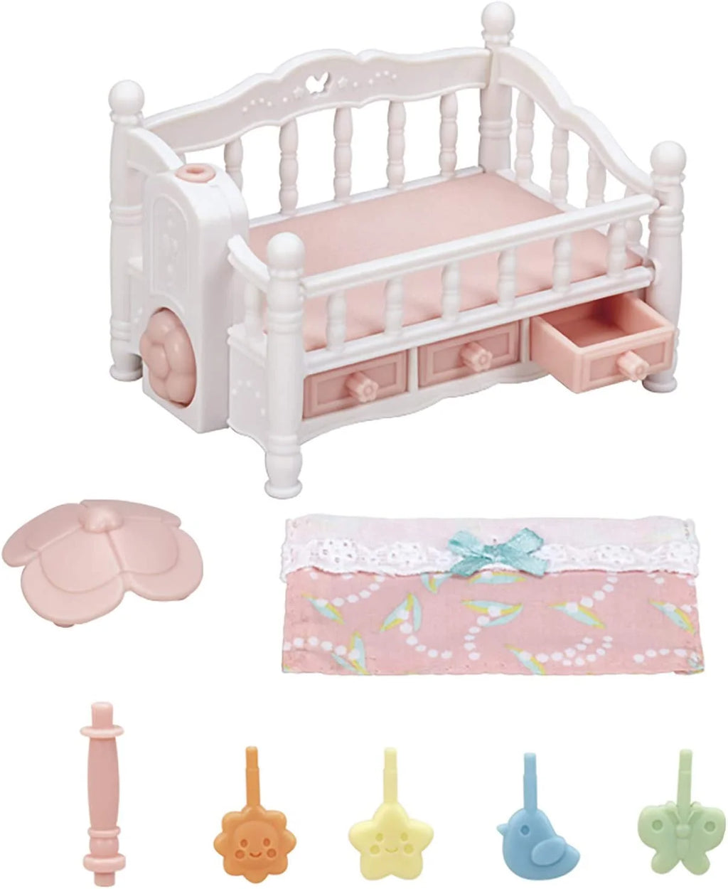 Crib with Mobile Dollhouse Furniture Set N38499