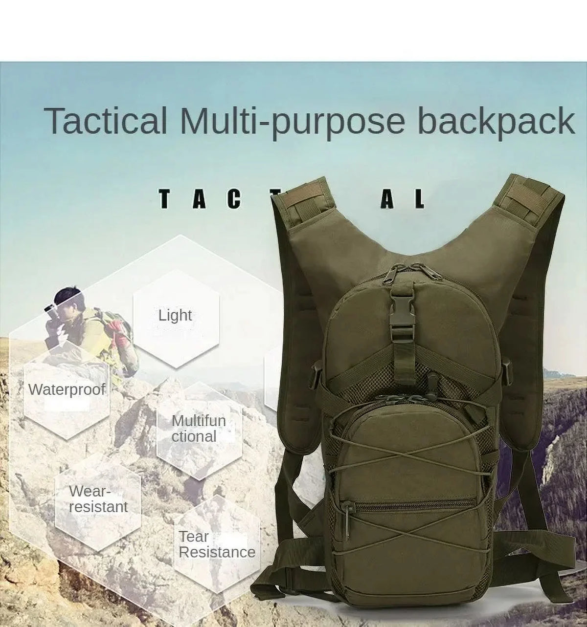 Molle Backpack Outdoor Sports Bicycle Backpacks Cycling Climbing Hiking Trekking Camping Bag Q311937