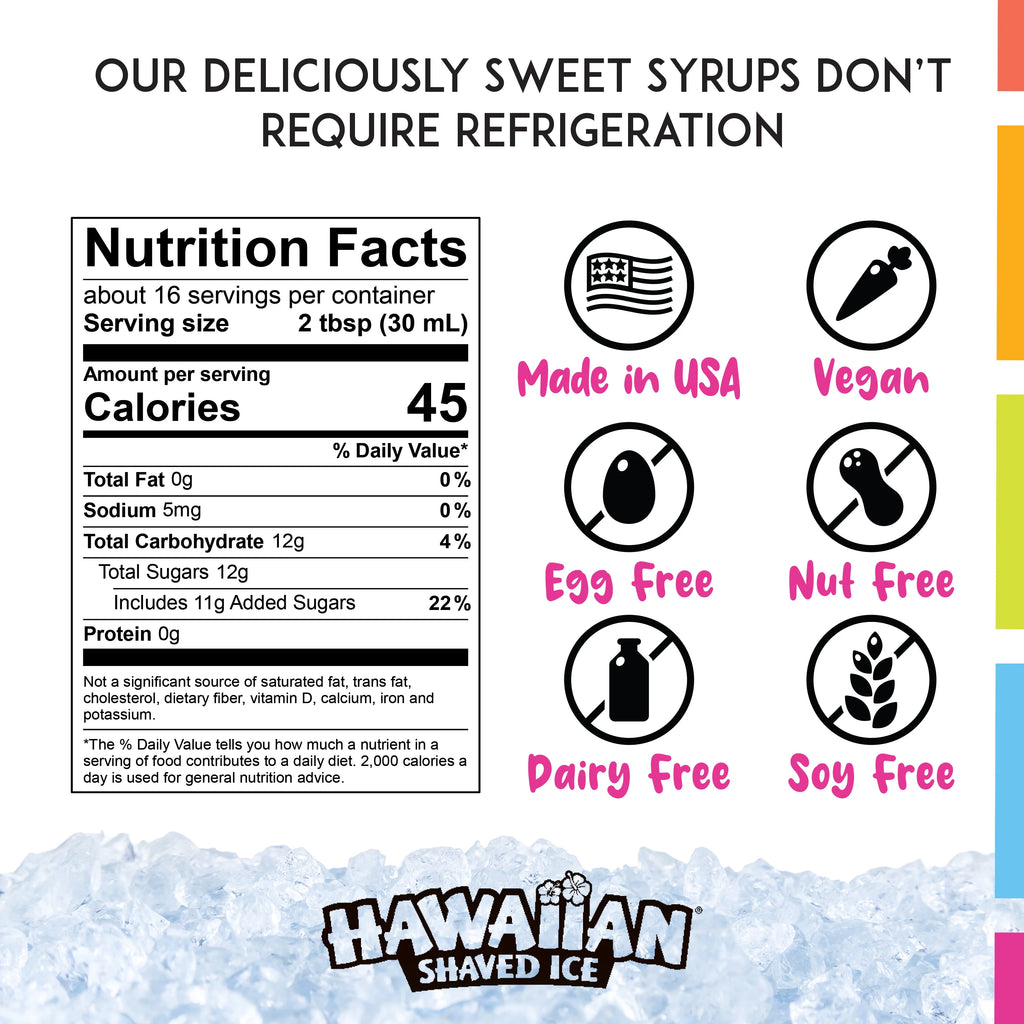 6 Flavor Shaved Ice Syrup Fun Pack with Accessories C8393