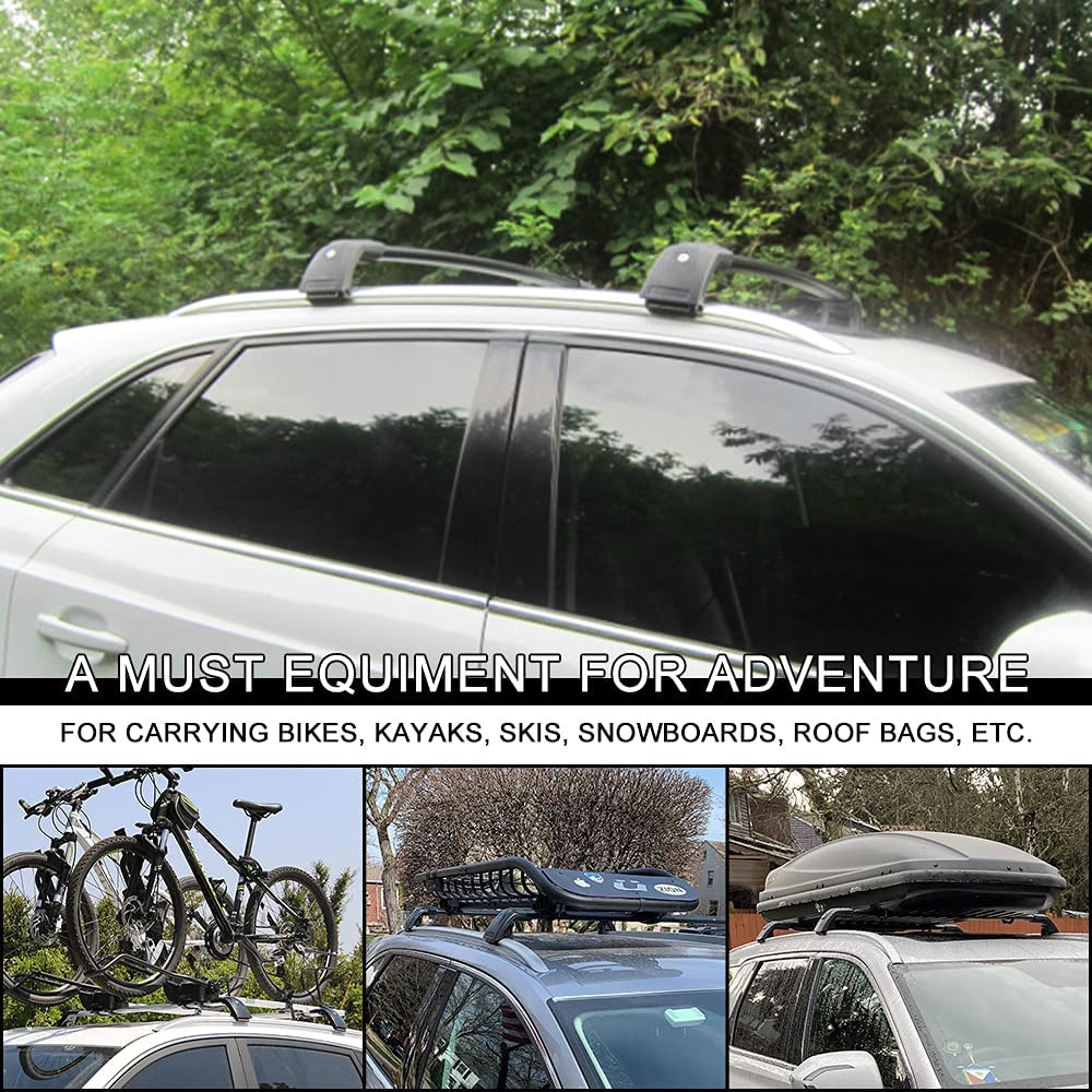 Black Adjustable Roof Rack Luggage Holder E706