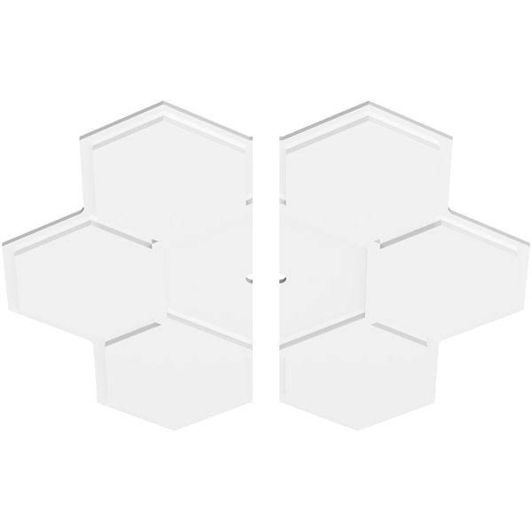 36 inchod x 1 inchid x 12 1/2 inchc x 1 inchp Daisy PVC Ceiling Medallion, Two Piece M805