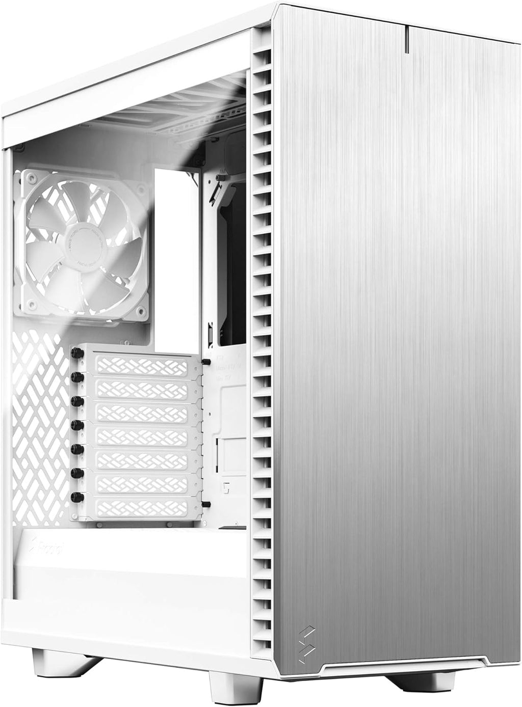 Black Brushed Aluminum/Steel ATX Compact Silent Mid Tower Computer Case Q82573