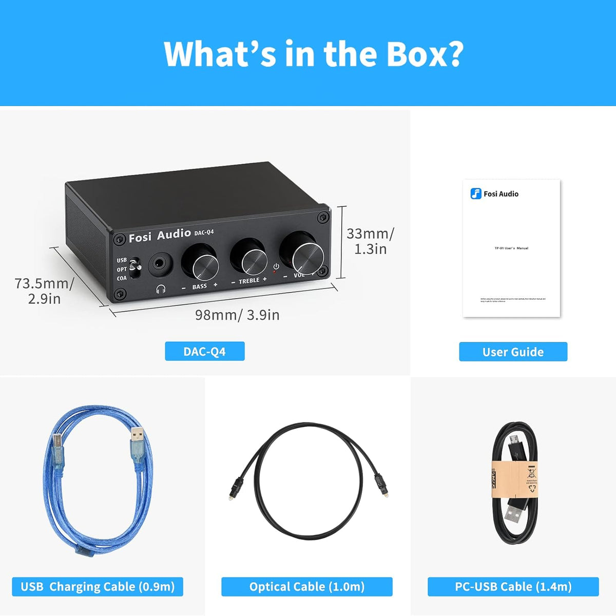 24-Bit 192 KHz USB Optical Coaxial to RCA AUX Digital-to-Analog Audio Converter I97370