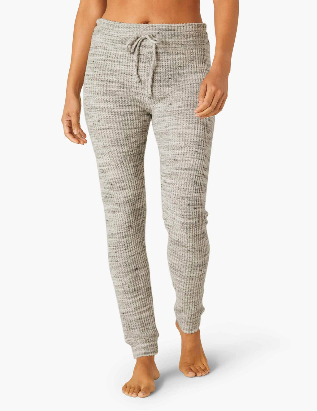 Cream Waffle Knit Sweatpant Z996477