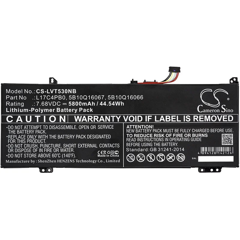 Battery Replacement for Ideapad Flex 14IWL (5800mAh/7.68V) P4600