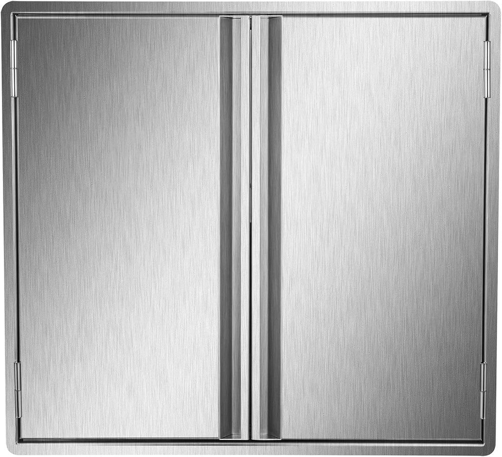 Stainless Steel Double Wall Outdoor Kitchen BBQ Access Door 33W x 23H Inch Z414444