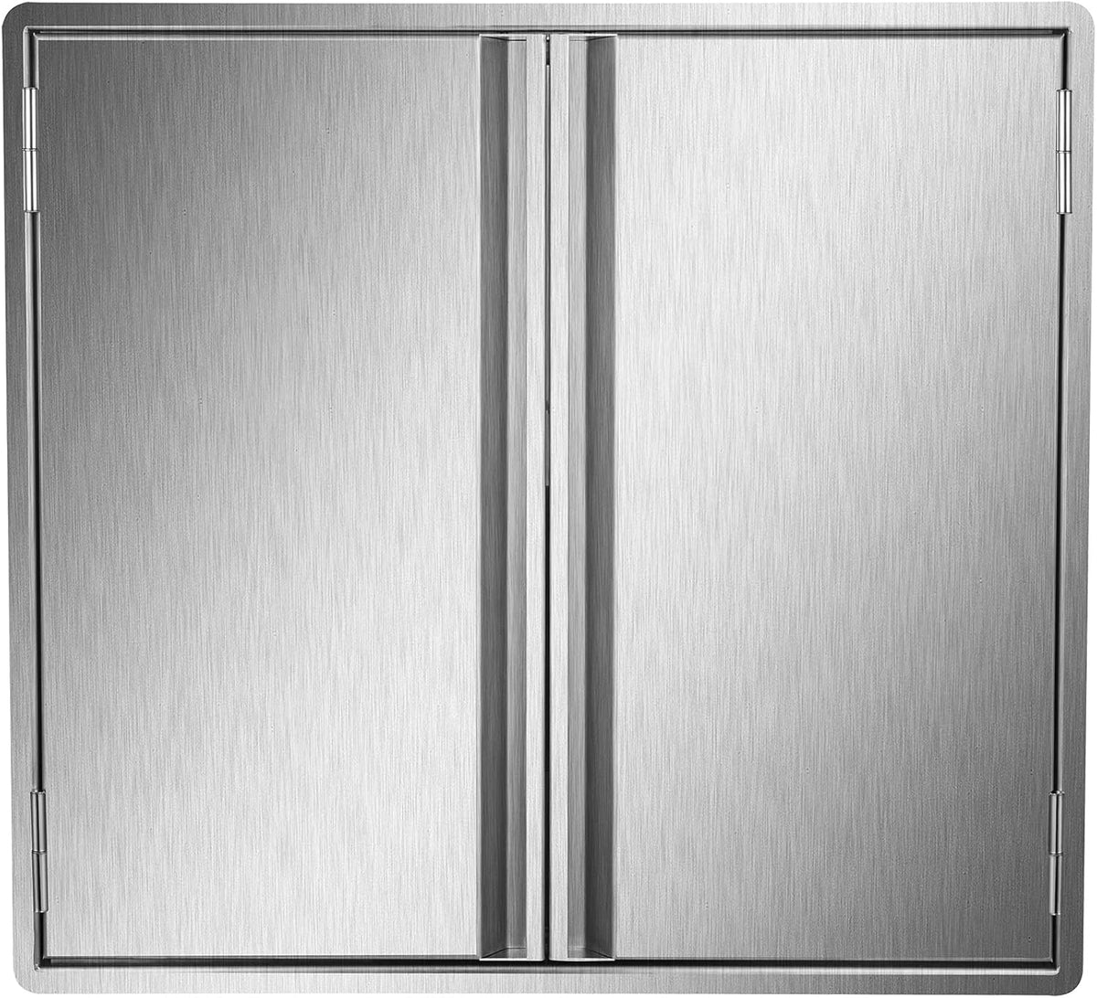 Stainless Steel Double Wall Outdoor Kitchen BBQ Access Door 33W x 23H Inch Z414444