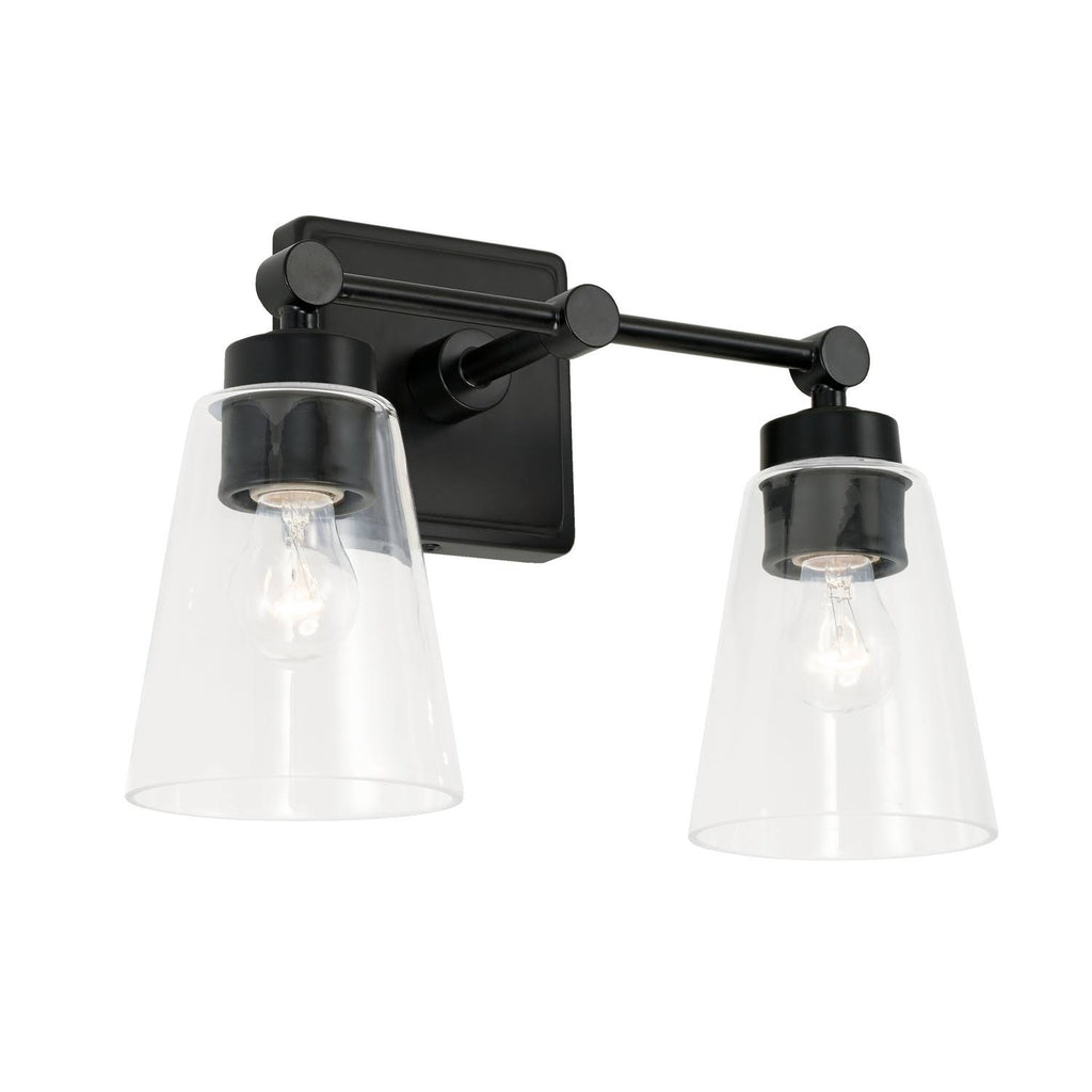 2 Light Vanity Matte Black V64228
