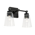 2 Light Vanity Matte Black V64228