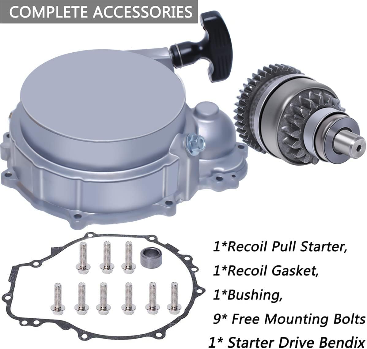 Recoil Pull Starter Complete Assembly Pack of 2 D466900