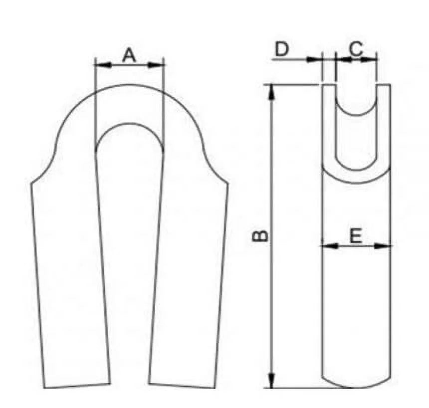 22mm 316 Stainless Steel Wire Rope Thimble, 50-Pack C527287