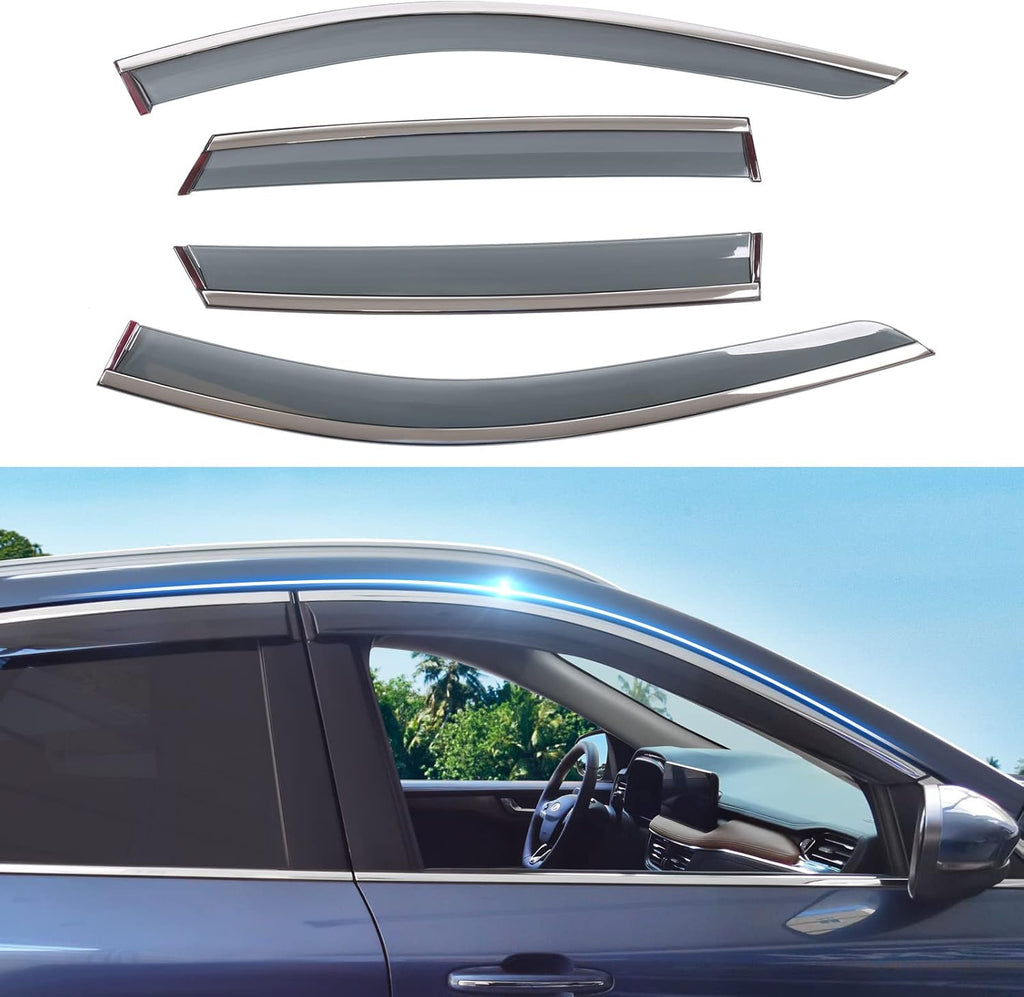 Fit 2020-2022 Ford Escape Tape-on Side Window Deflector, Pack of 2 V86294