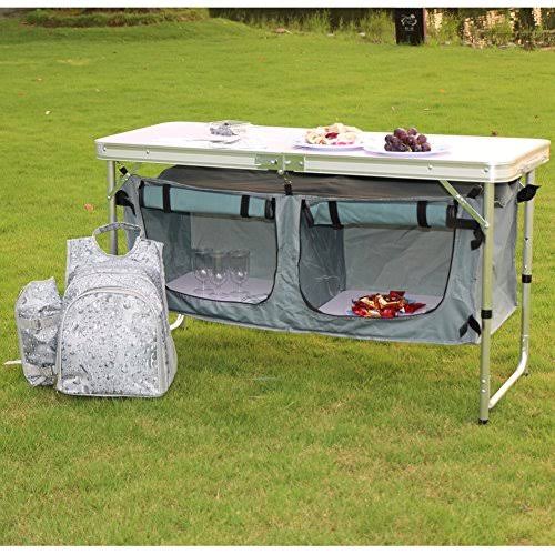Camping Table with Adjustable Legs Z877220