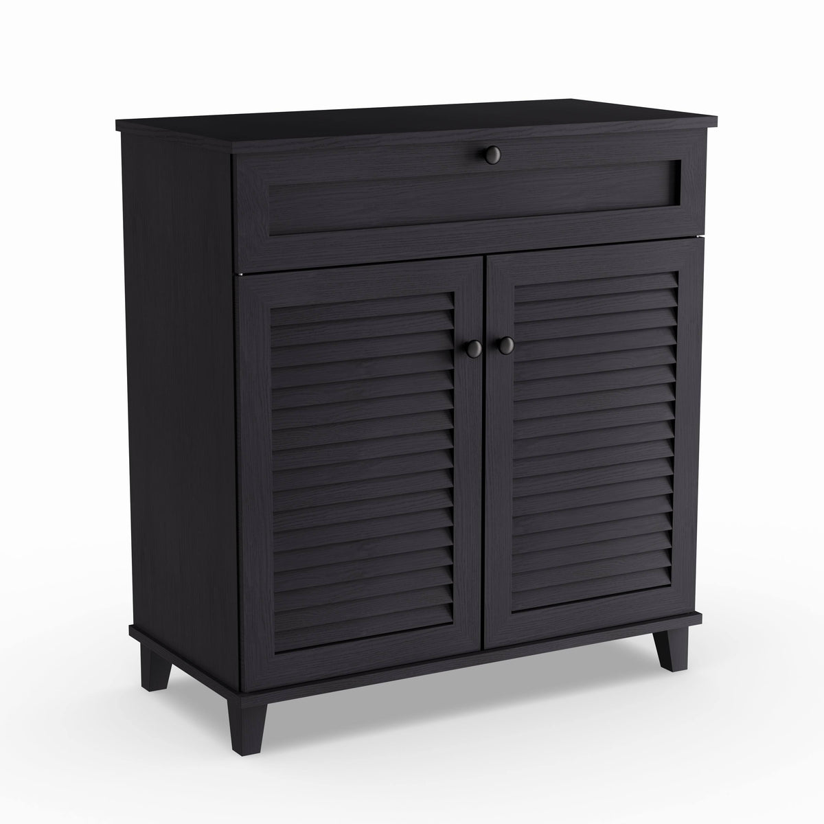 Espresso Wood Cabinet with Drawer W276270
