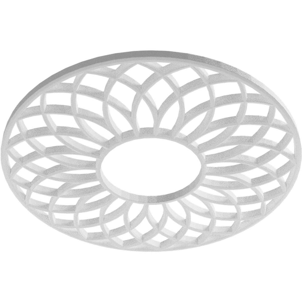 22x22OD x 7 1/2x22ID x 3/4x22P PVC Ceiling Medallion B891