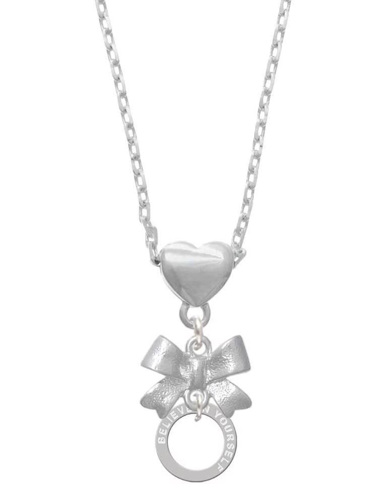 Silvertone Infinity Ring Necklace H560222