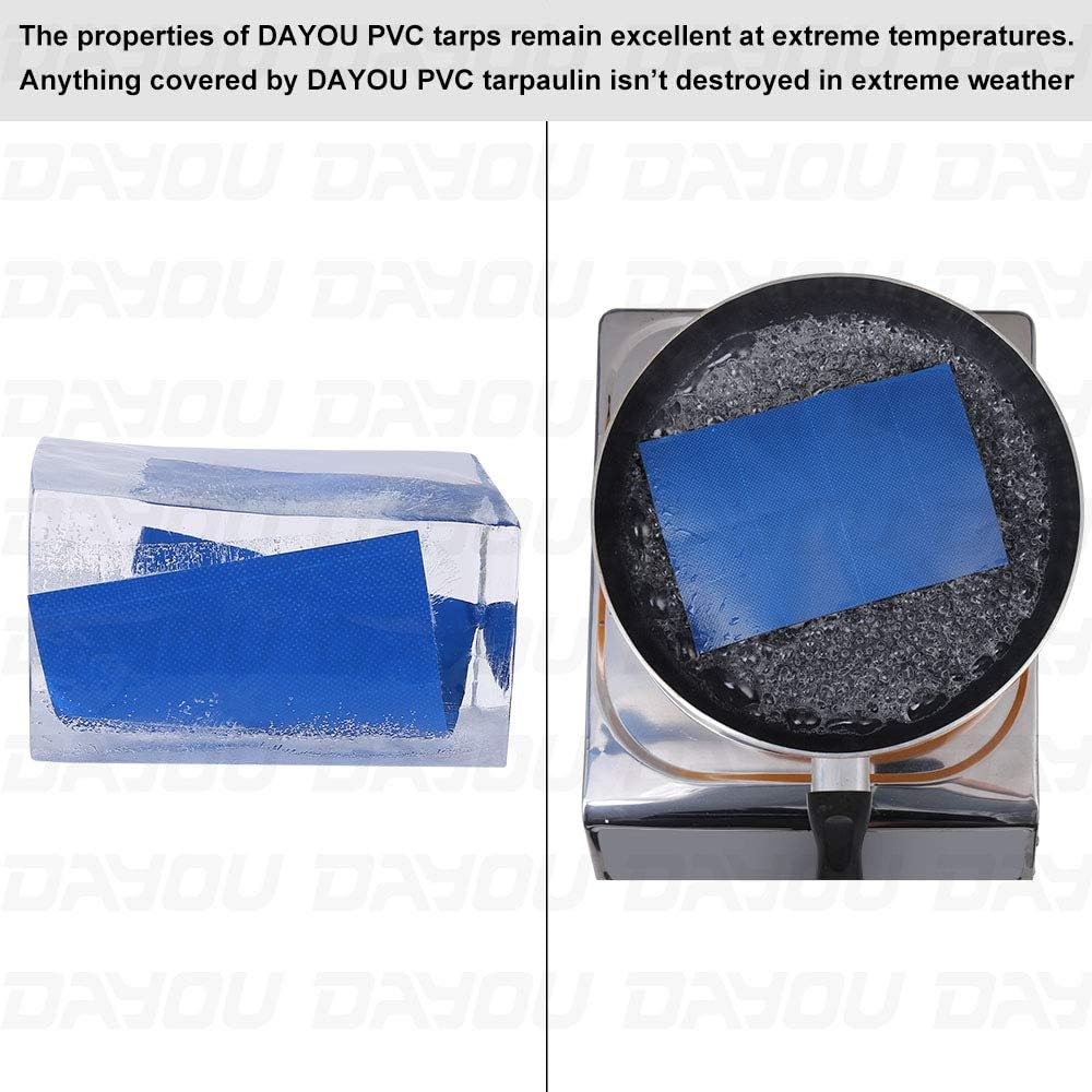 Heavy Duty Waterproof PVC Tarpaulin Cover 8X10 FT M20999