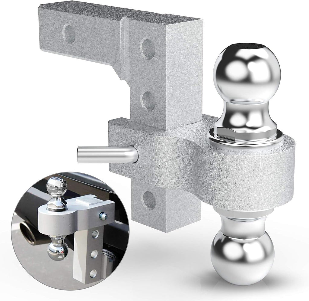 Adjustable Trailer Hitch Dual Ball Mount 5,000 LBS Capacity M82465
