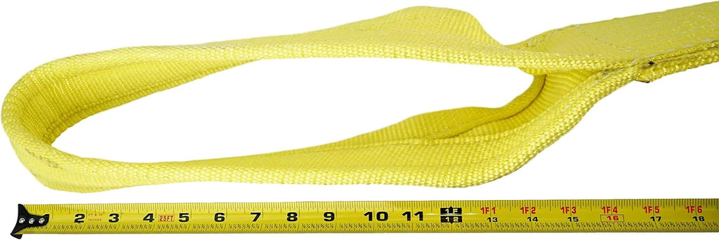 Nylon Lifting Slings, Eye & Eye, 4" x 8', 2 Ply, Pack of 2 R810