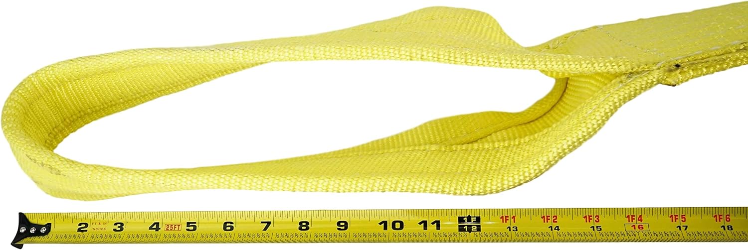 Nylon Lifting Slings, Eye & Eye, 4" x 8', 2 Ply, Pack of 2 R810