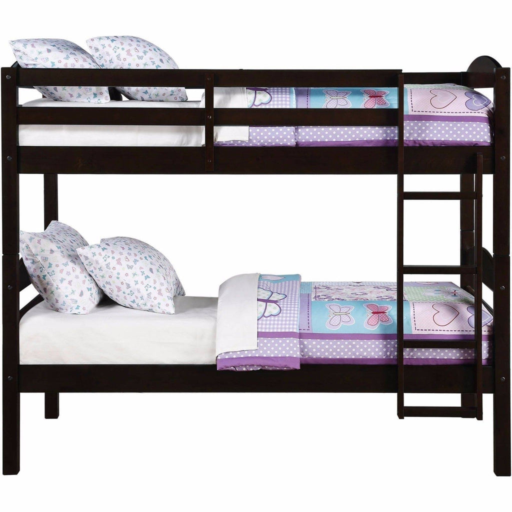 Twin Over Twin Wood Bunk Bed B9512