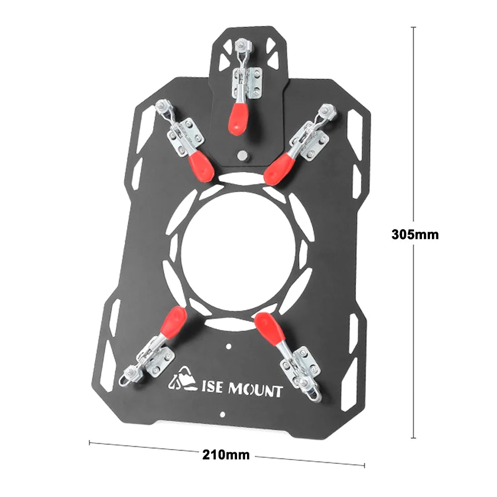 Tent Chimney Anti-Scald Plate Clip-on Stove Jack Camping Tent Protector N24469