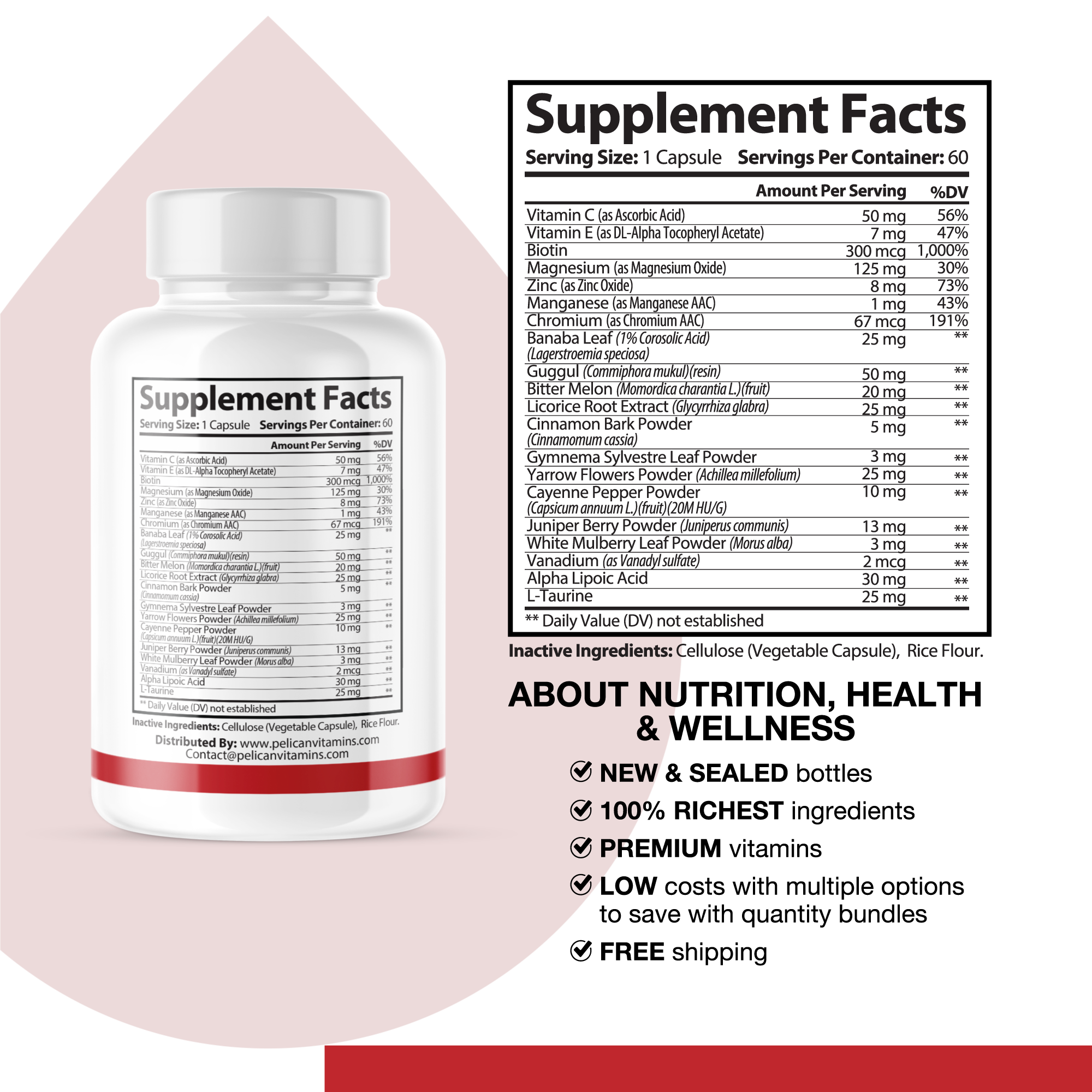 Sugar/Heart/Advanced Cardiovascular Support - 120 Capsules N792