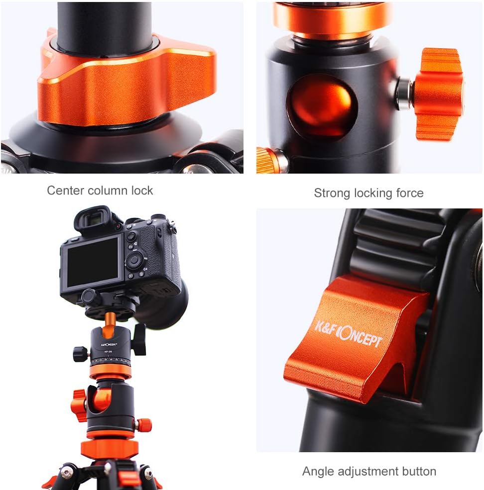 67 inch Aluminum Camera Tripod with 360 Degree Ball Head Quick Release Plate A600219