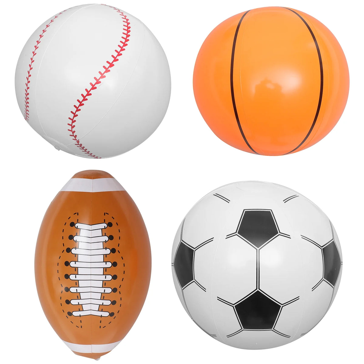 Inflatable Beach Ball Set of 4 I3728