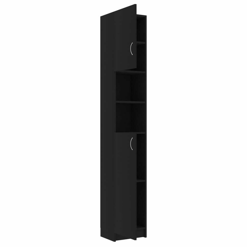Black Chipboard Bathroom Cabinet A965