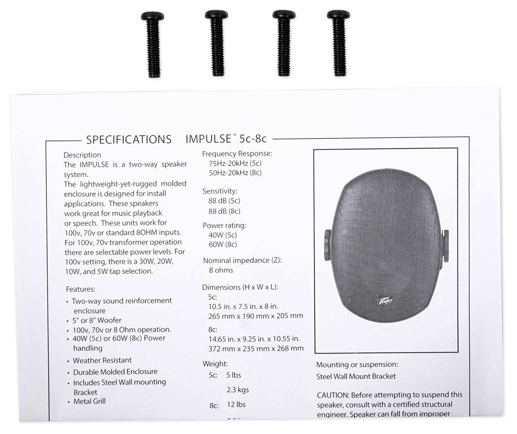 White 5C Speaker V223