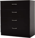 Black 4 Drawer Chest Dresser Q91518