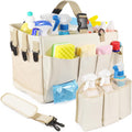 Large Cleaning Caddy Organizer with Handle, 2 in 1 Nesting Bag with Shoulder Strap Z612