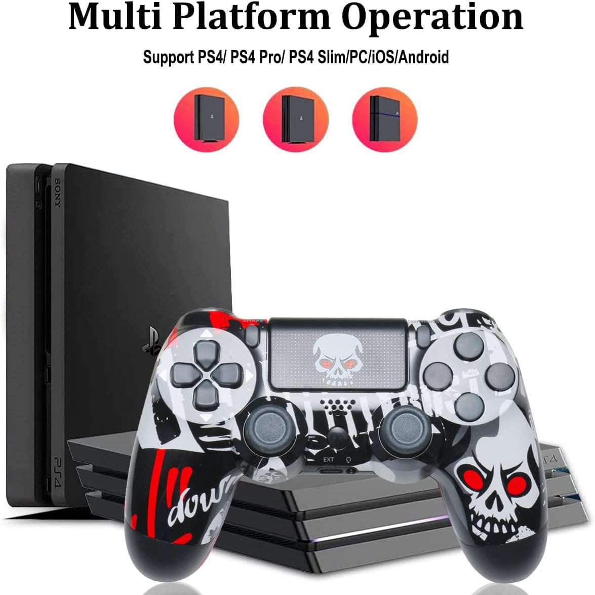 Wireless Controller Gamepad for PS4, Pack of 2 U268