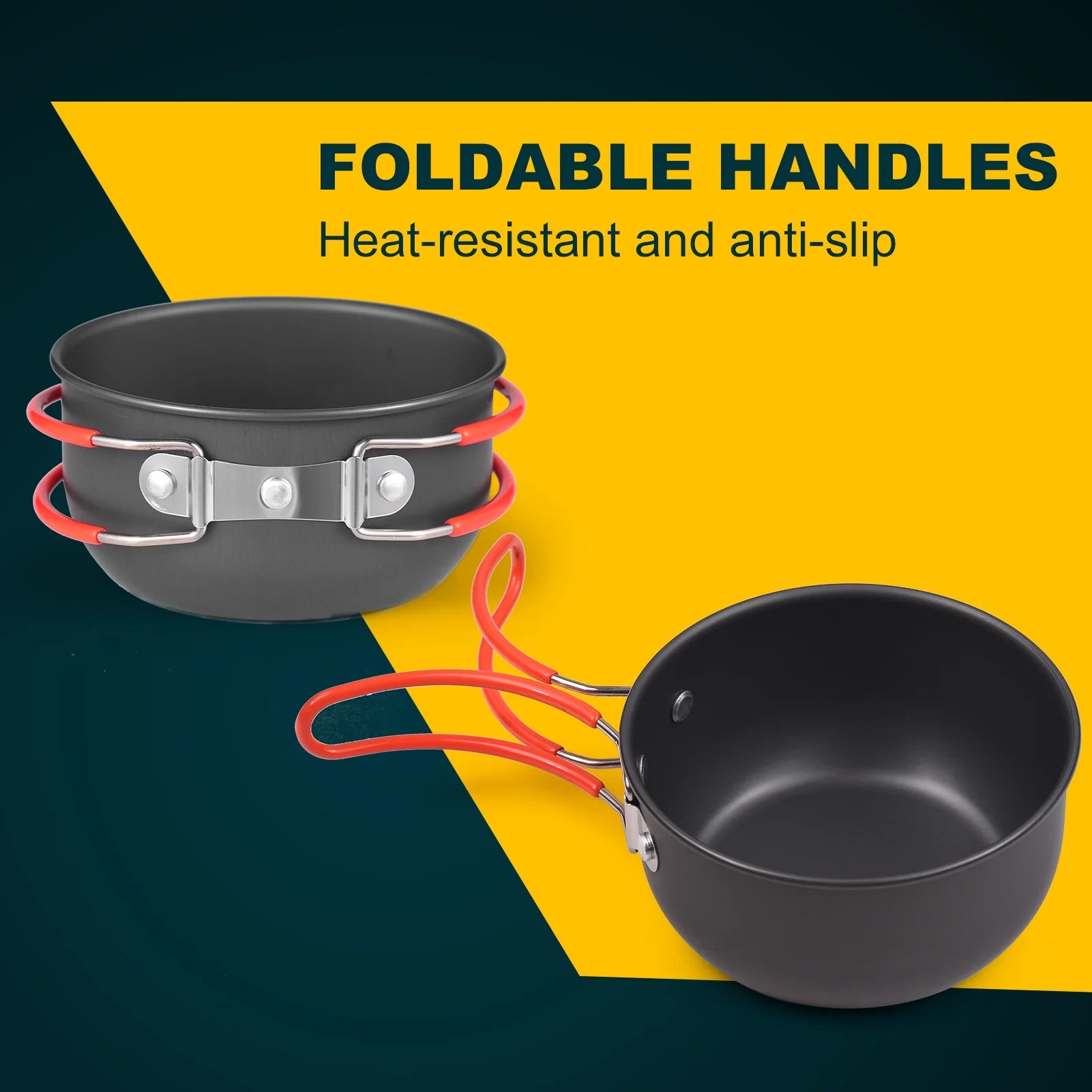 Camping Cookware Mess Kit with Camping Stove N84212