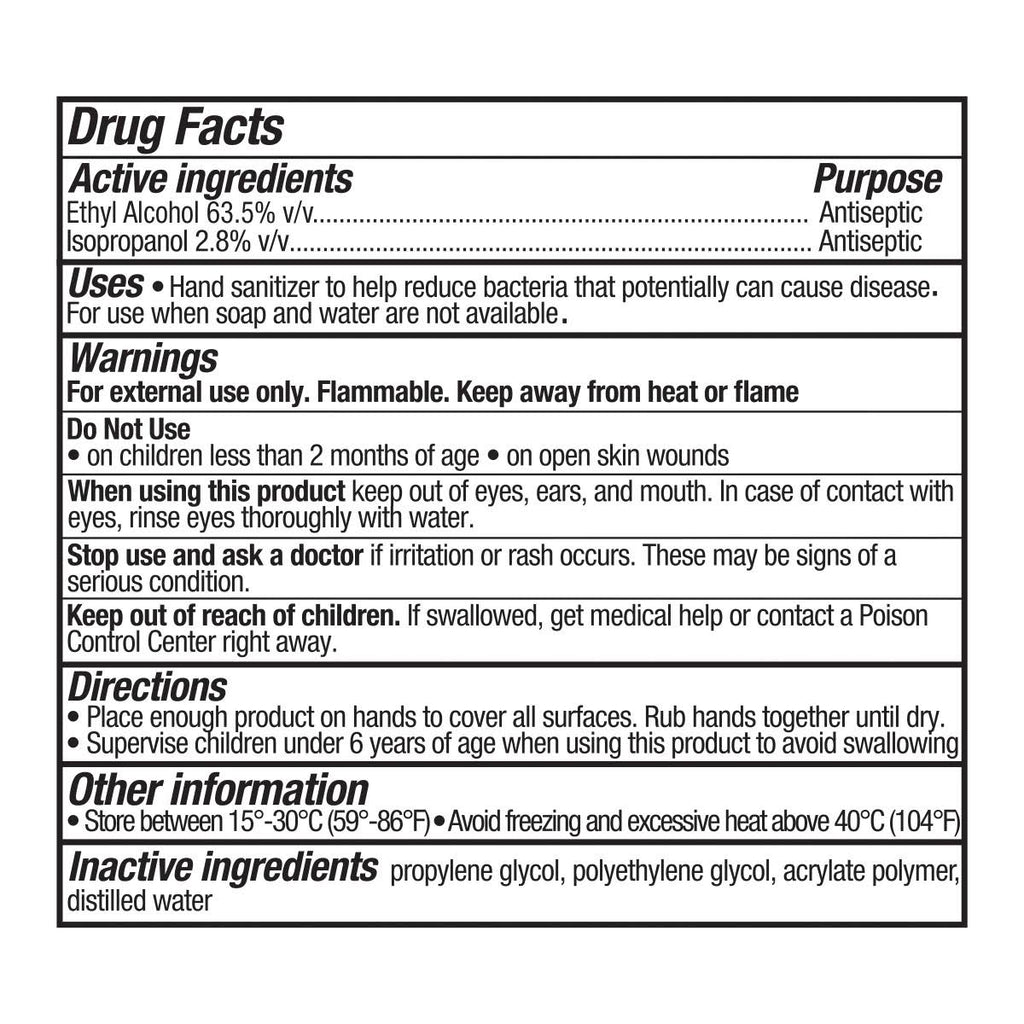 Unscented Hand Sanitizer Gel, 30-Gallon Drum C250654