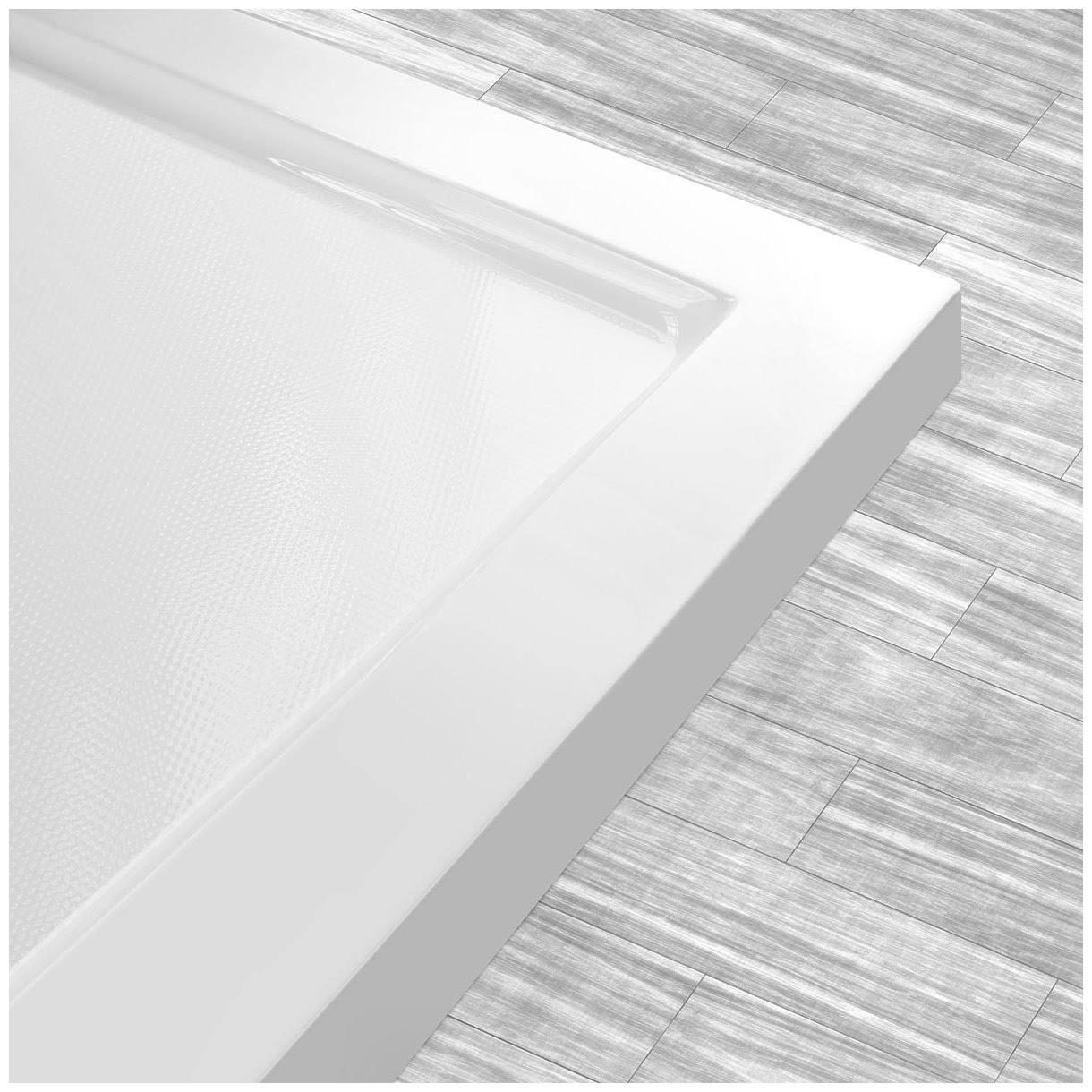 36 x 36 Right Double Threshold Shower Pan Base Wall Corner Center Drain X3560