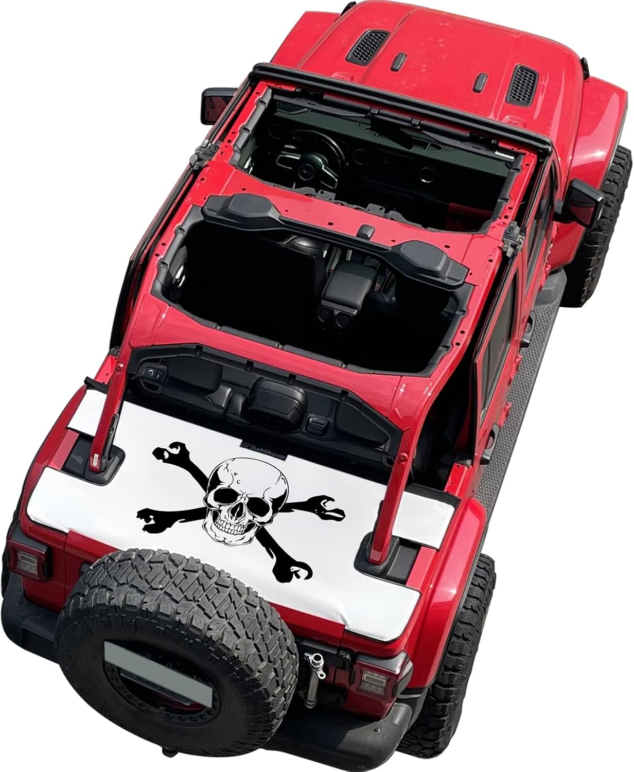 Vinyl Rear Trunk Cargo Cover for Jeep JKU 4 Door (2007-2018) O205