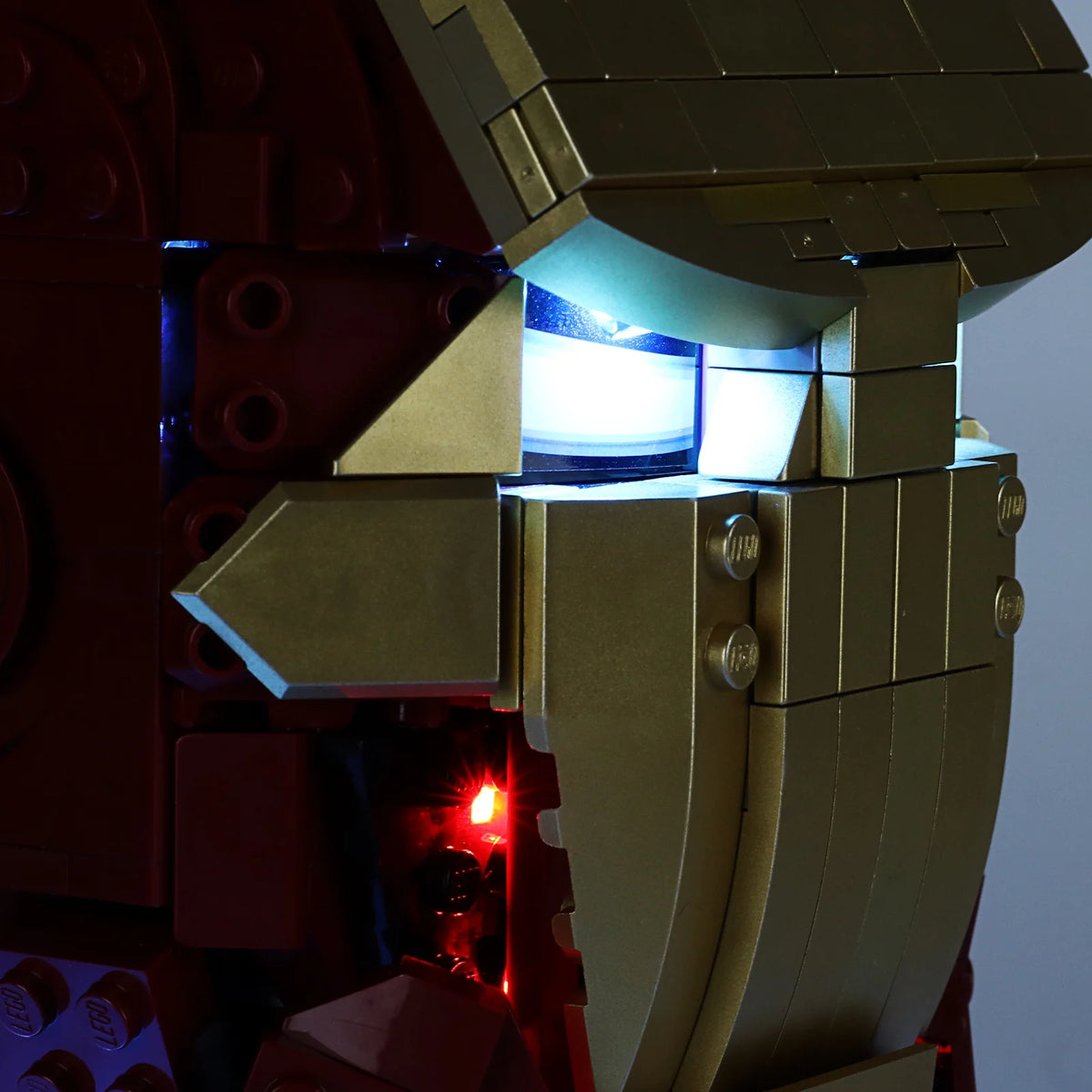 LED Lighting Set for Iron Man Helmet Building Blocks Model G16818