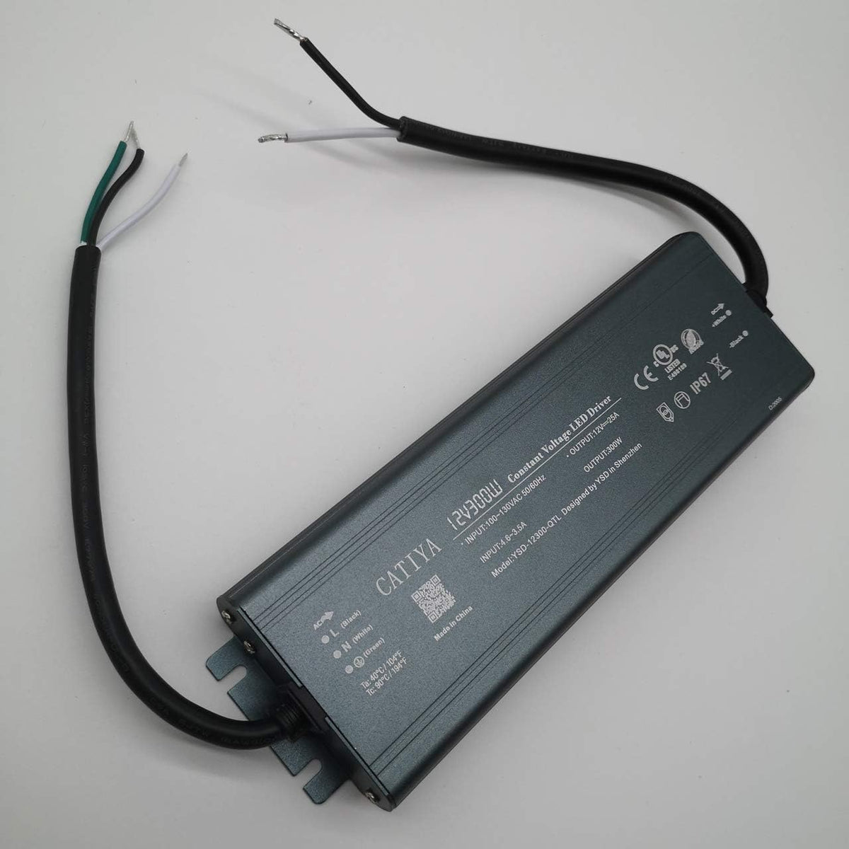 12V 300W LED Driver Transformer, IP67 Waterproof, Pack of 2 G717759
