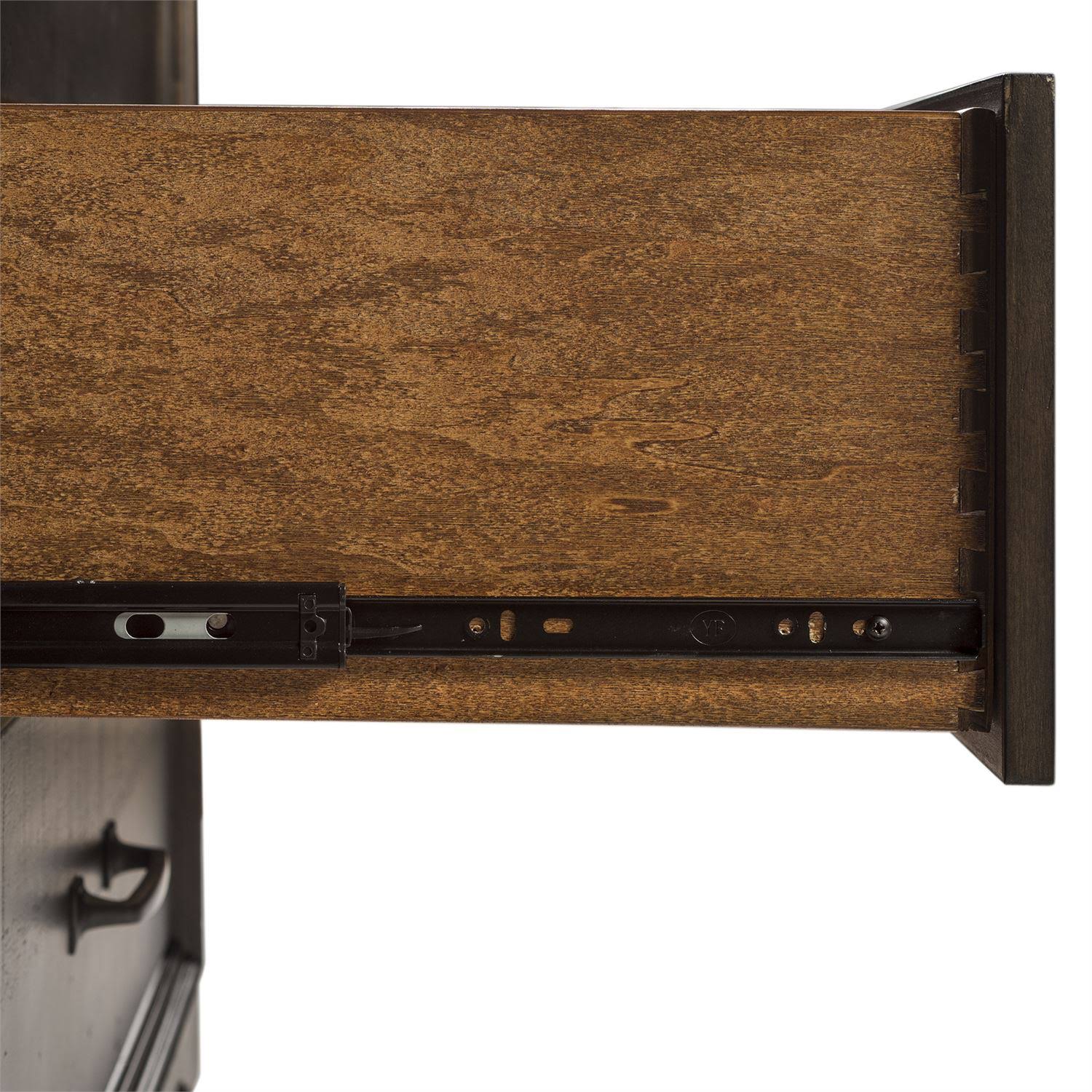 2 Drawer Nightstand, Dark Brown F34532