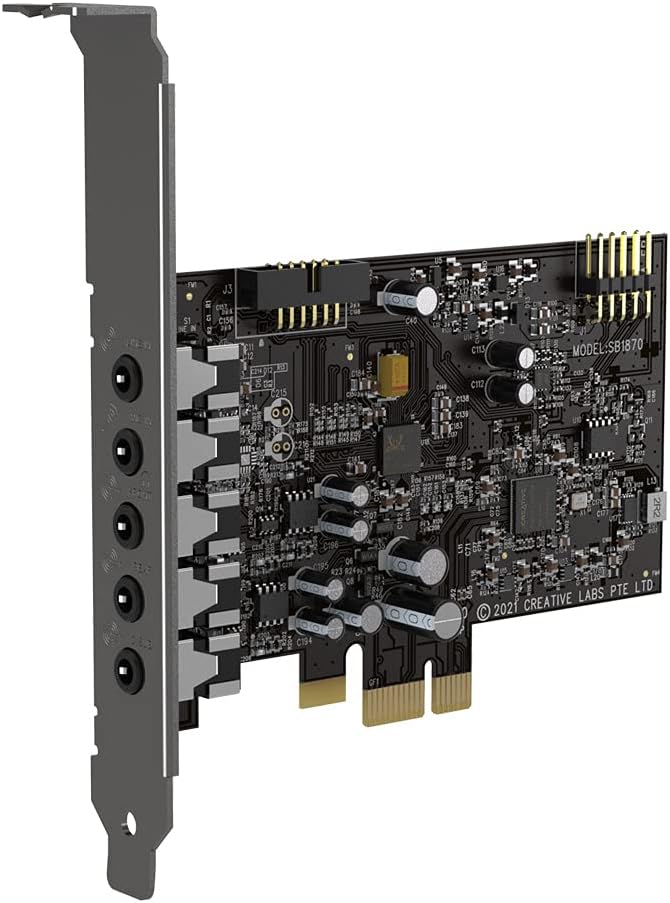 PCIe 5.1 Sound Card with Headphone Amp Pack of 2 M550
